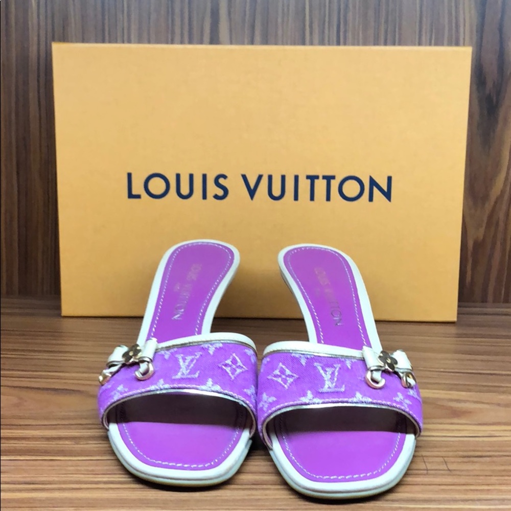 COPY - Louis Vuitton denim sandals size 8.5